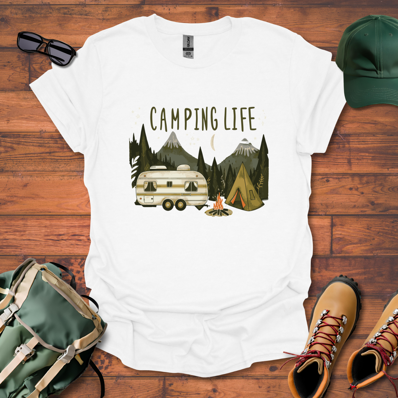 Camping Life 4 Tee - Unisex Softstyle T-Shirt