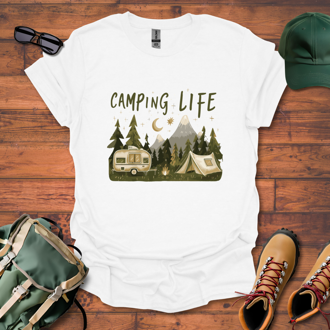 Camping Life 5 Tee - Unisex Softstyle T-Shirt