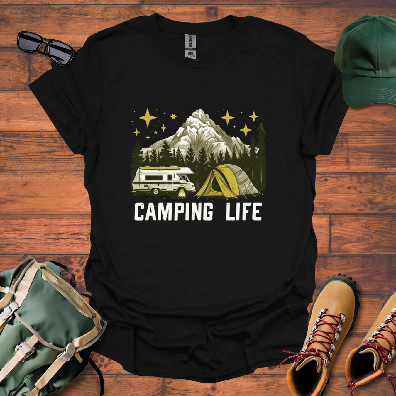 Camping Life 8 Tee - Unisex Softstyle T-Shirt