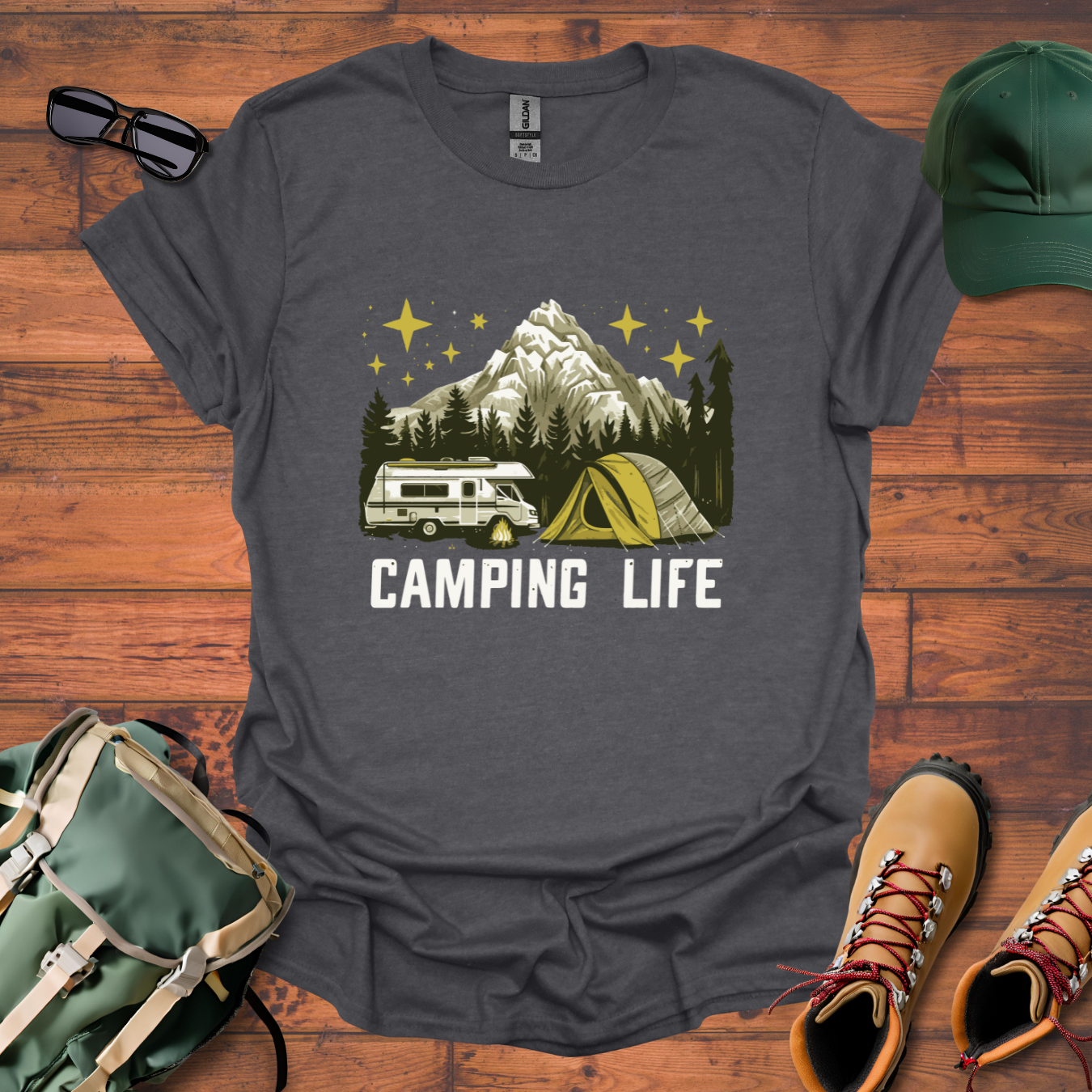 Camping Life 8 Tee - Unisex Softstyle T-Shirt