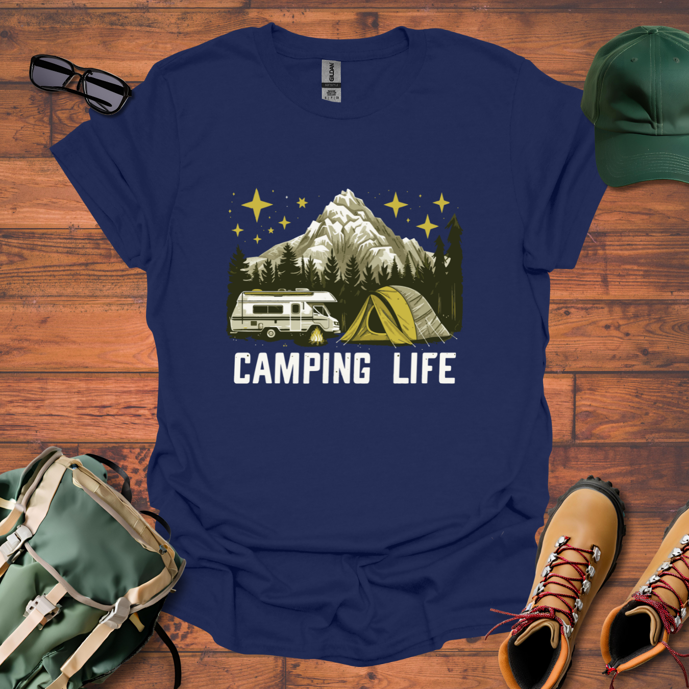 Camping Life 8 Tee - Unisex Softstyle T-Shirt