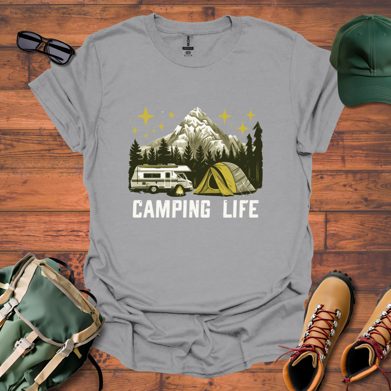 Camping Life 8 Tee - Unisex Softstyle T-Shirt