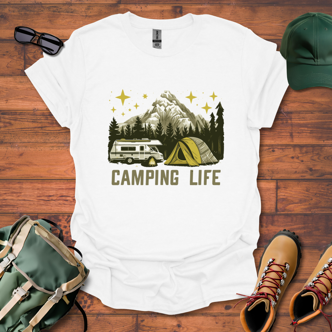 Camping Life 8 Tee - Unisex Softstyle T-Shirt