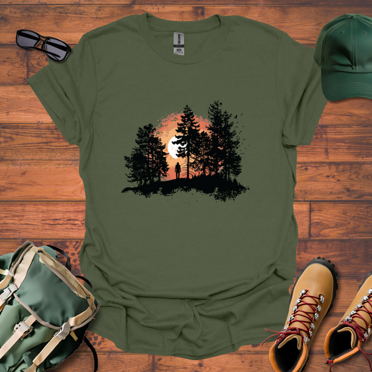 Man Trees Sun Tee - Unisex Softstyle T-Shirt