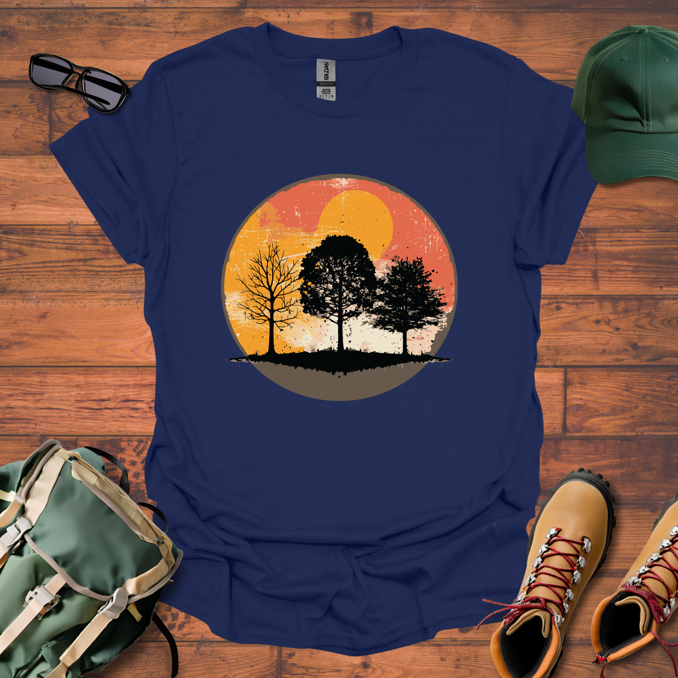 Three Trees Sun Tee - Unisex Softstyle T-Shirt