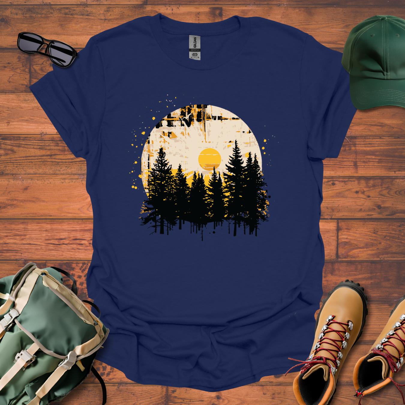 Sun Trees Golden Tee - Unisex Softstyle T-Shirt