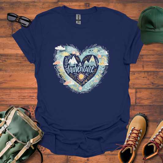 Dadventure Heart Tee - Unisex Softstyle T-Shirt
