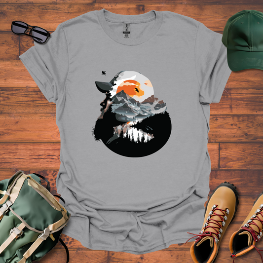 Hiker Sky Birds Tee - Unisex Softstyle T-Shirt
