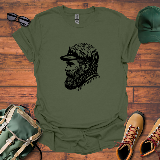 Hiker Man Beard People 2 Tee - Unisex Softstyle T-Shirt
