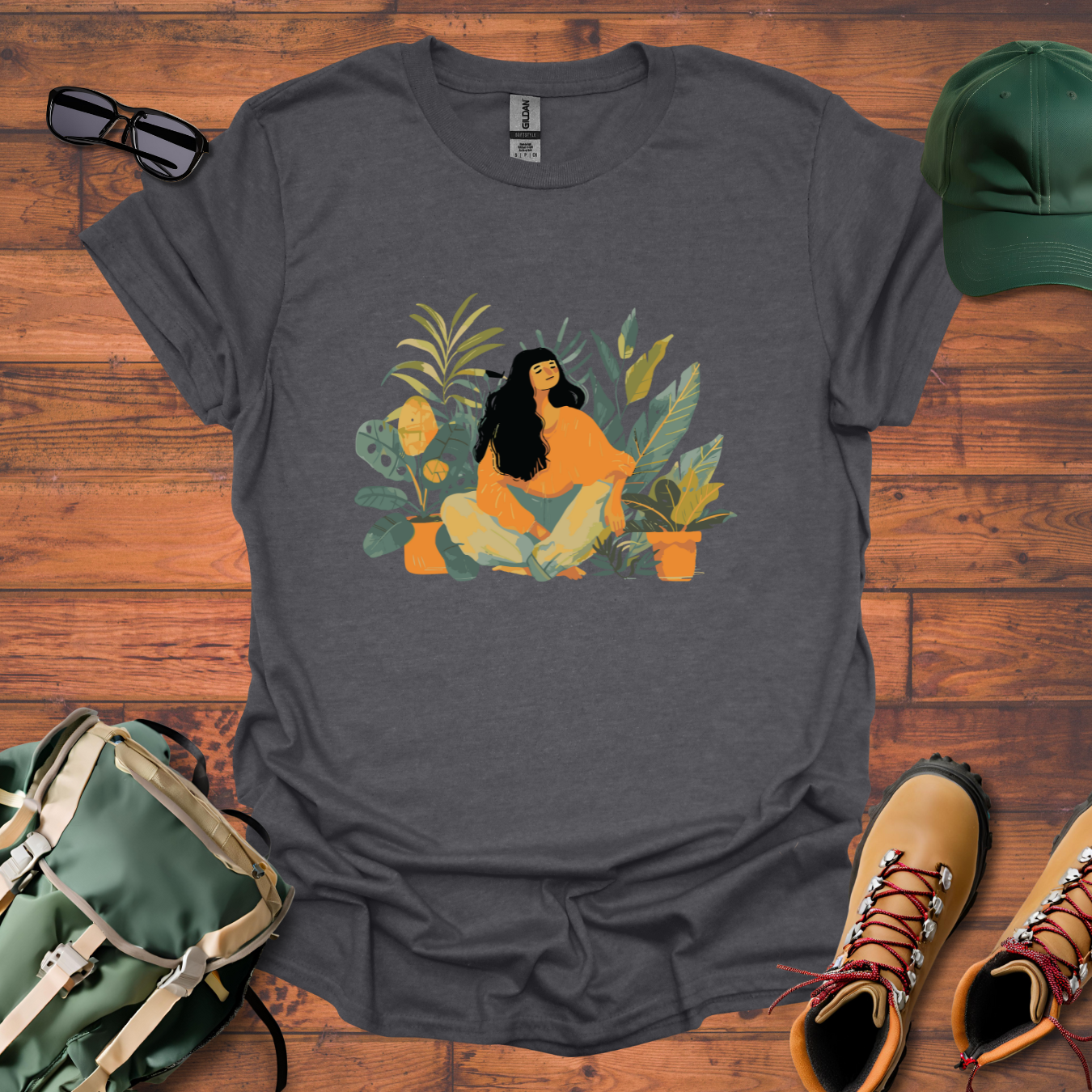 Woman Plants 2 Tee - Unisex Softstyle T-Shirt