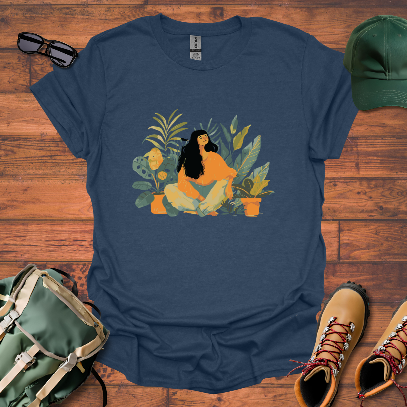Woman Plants 2 Tee - Unisex Softstyle T-Shirt