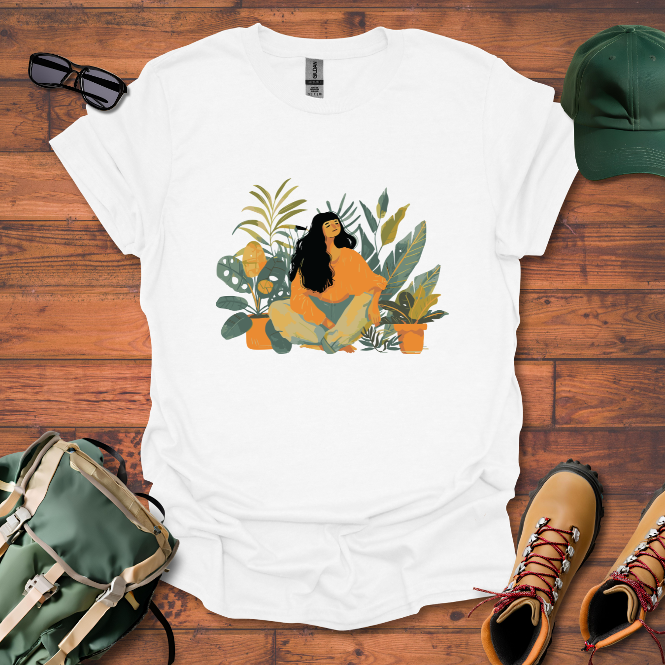 Woman Plants 2 Tee - Unisex Softstyle T-Shirt