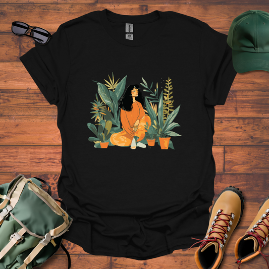 Woman Plants 3 Tee - Unisex Softstyle T-Shirt