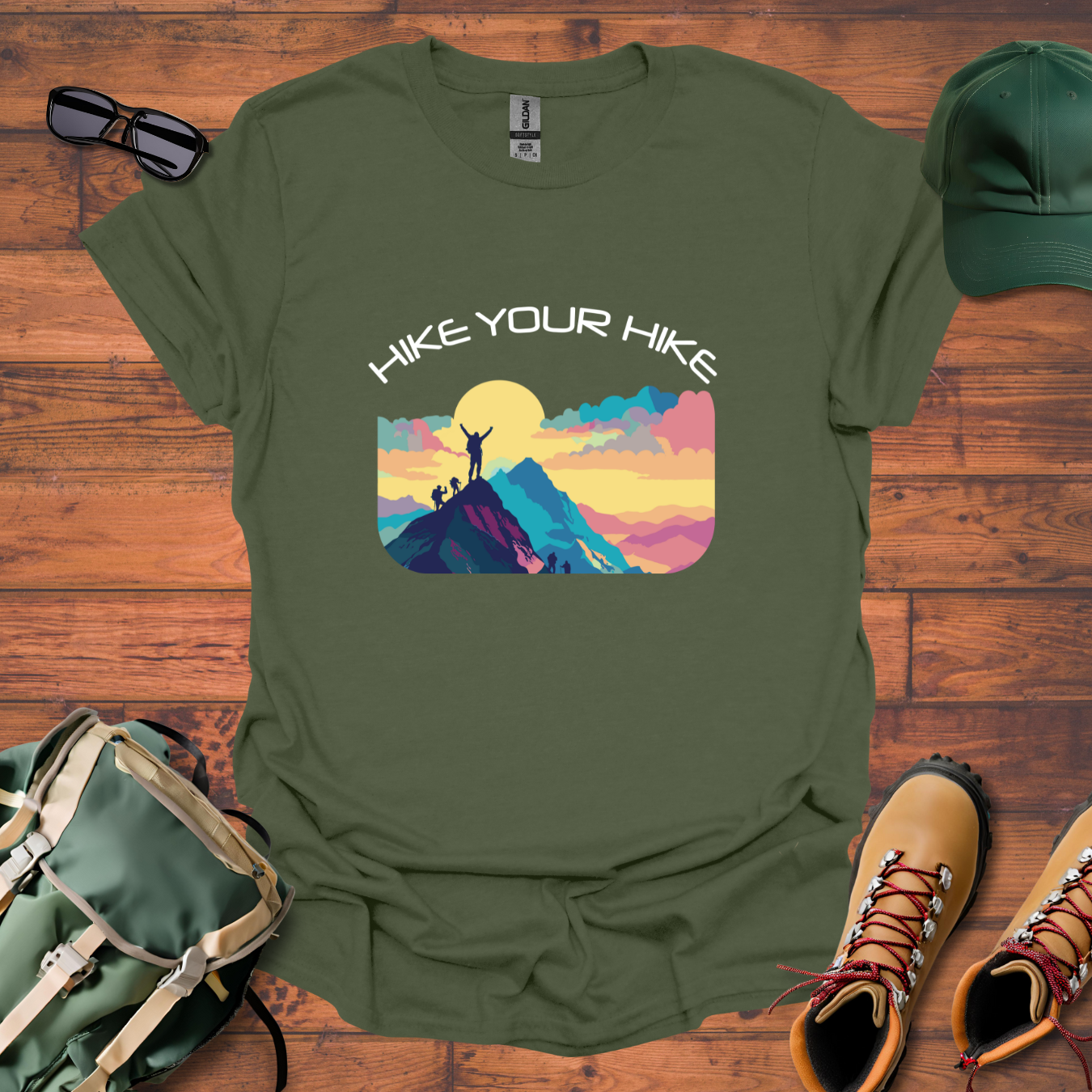 Hike Your Hike Colors Tee - Unisex Softstyle T-Shirt