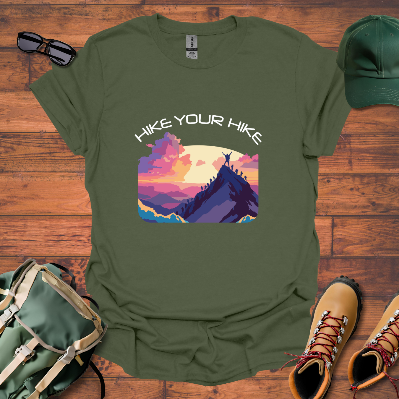 Hike Your Hike Colors 2 Tee - Unisex Softstyle T-Shirt