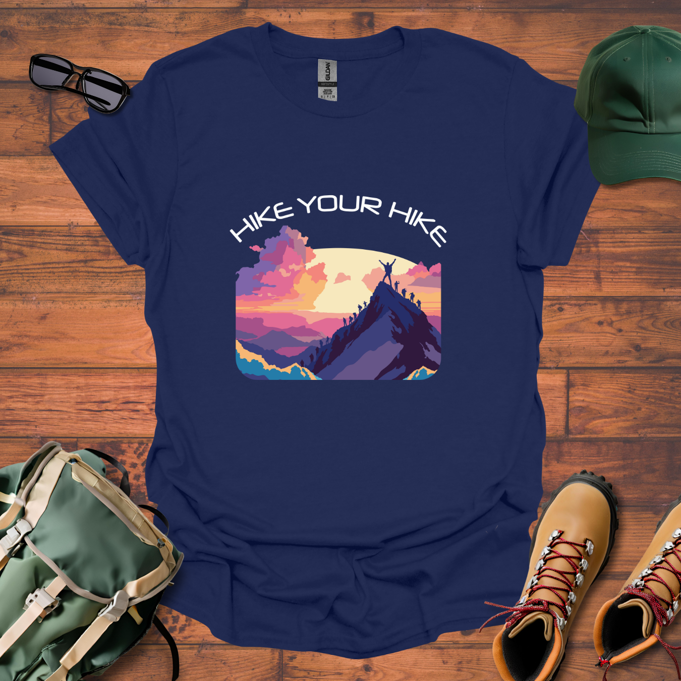 Hike Your Hike Colors 2 Tee - Unisex Softstyle T-Shirt