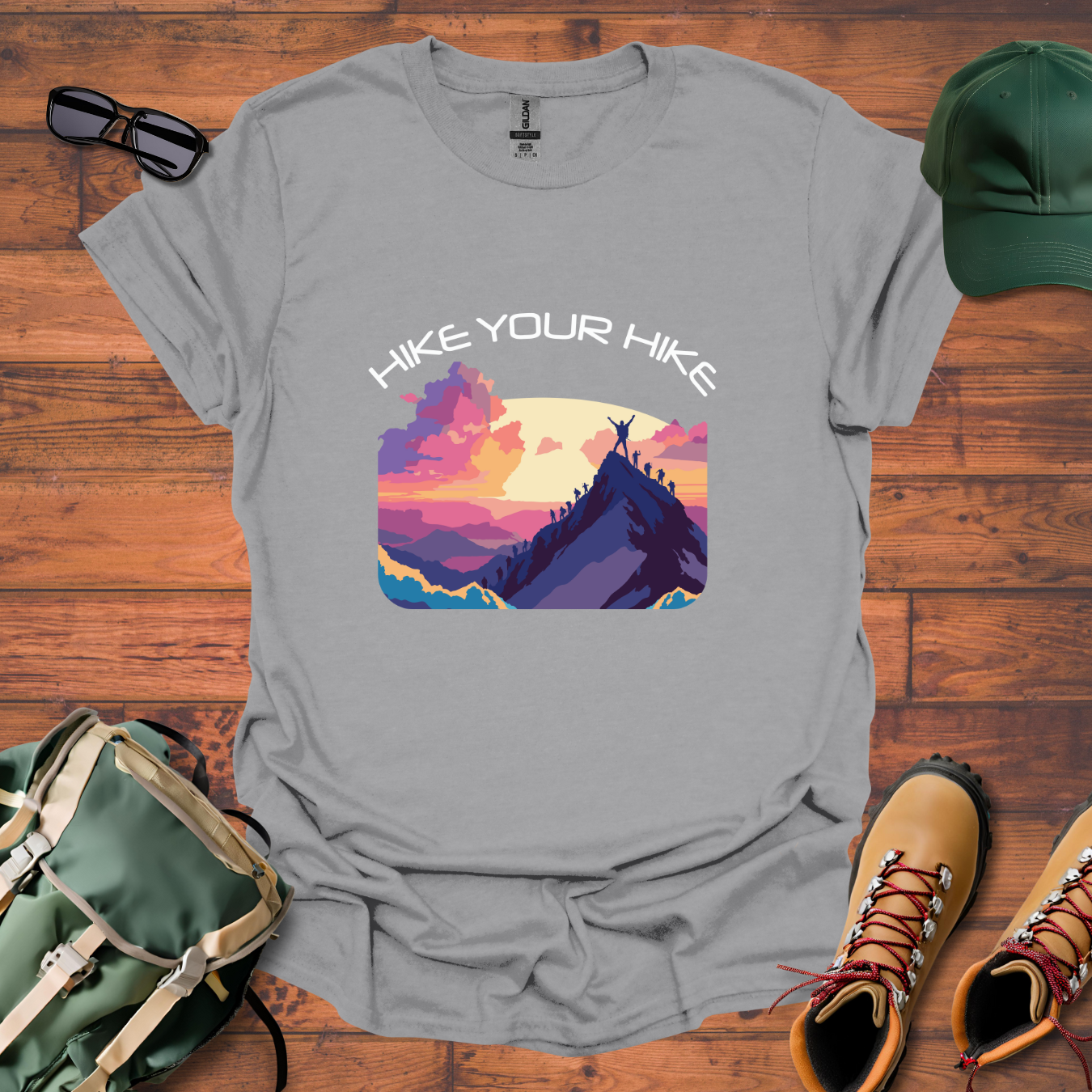 Hike Your Hike Colors 2 Tee - Unisex Softstyle T-Shirt