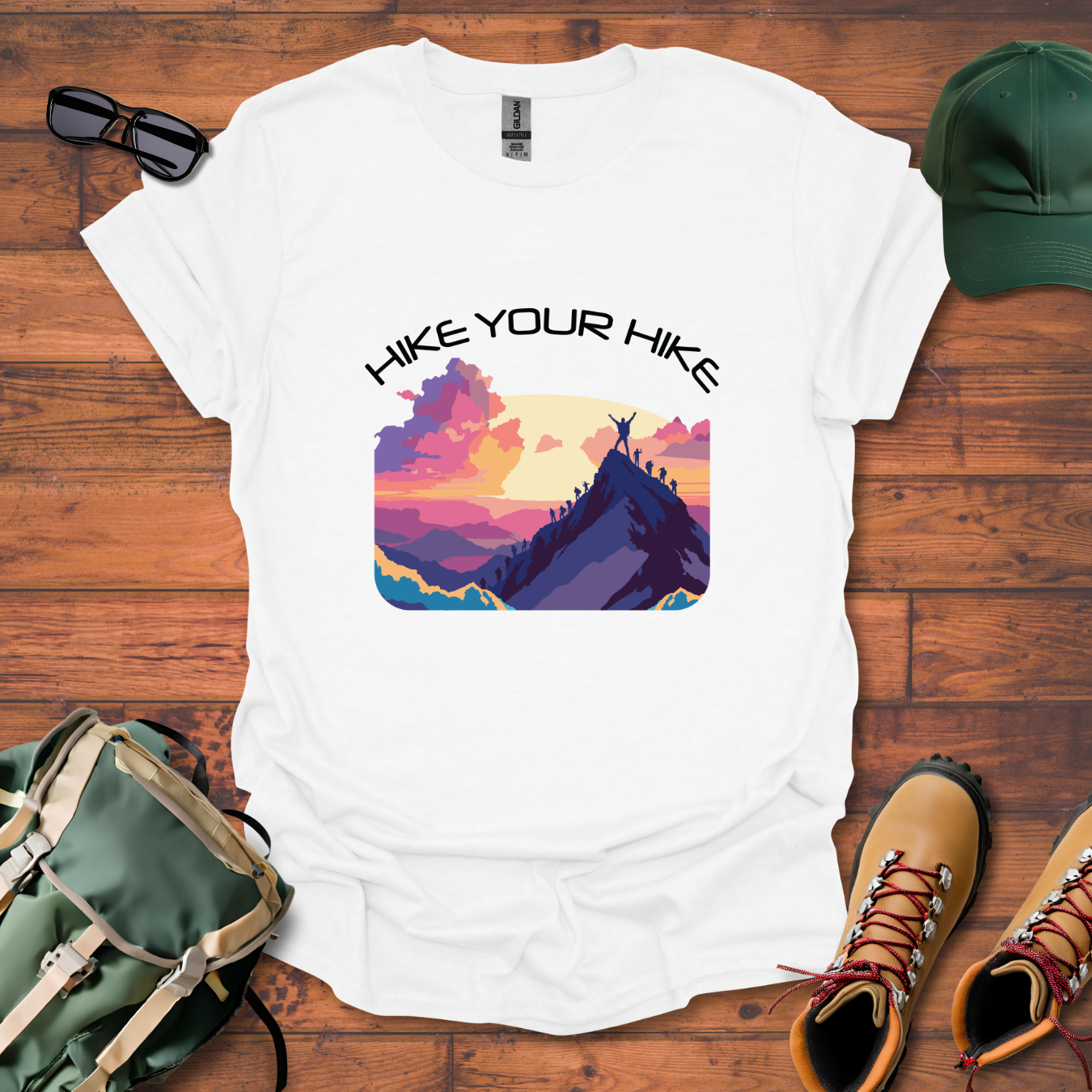 Hike Your Hike Colors 2 Tee - Unisex Softstyle T-Shirt