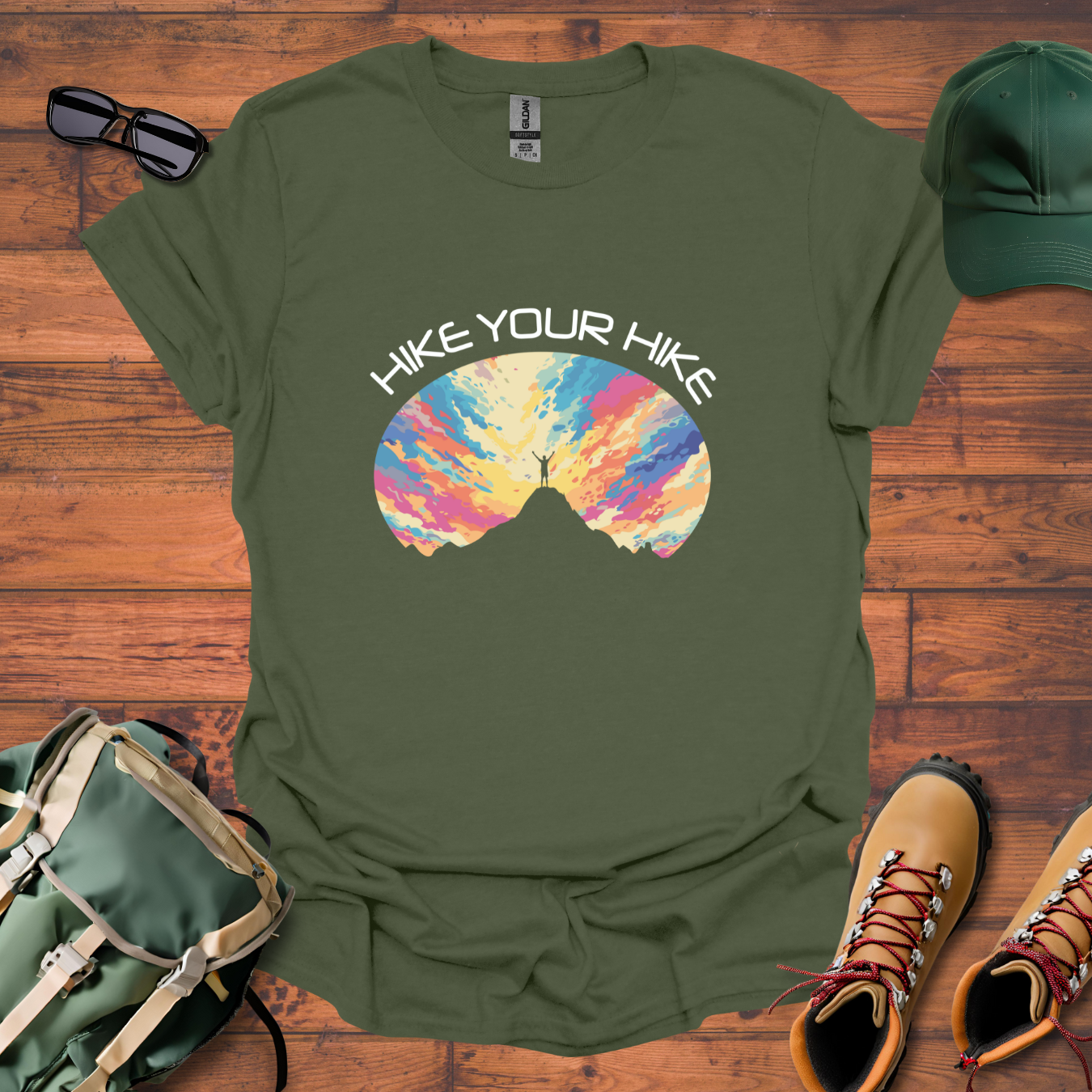 Hike Your Hike Colors 3 Tee - Unisex Softstyle T-Shirt