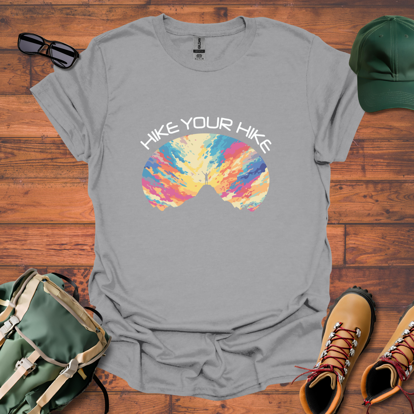 Hike Your Hike Colors 3 Tee - Unisex Softstyle T-Shirt