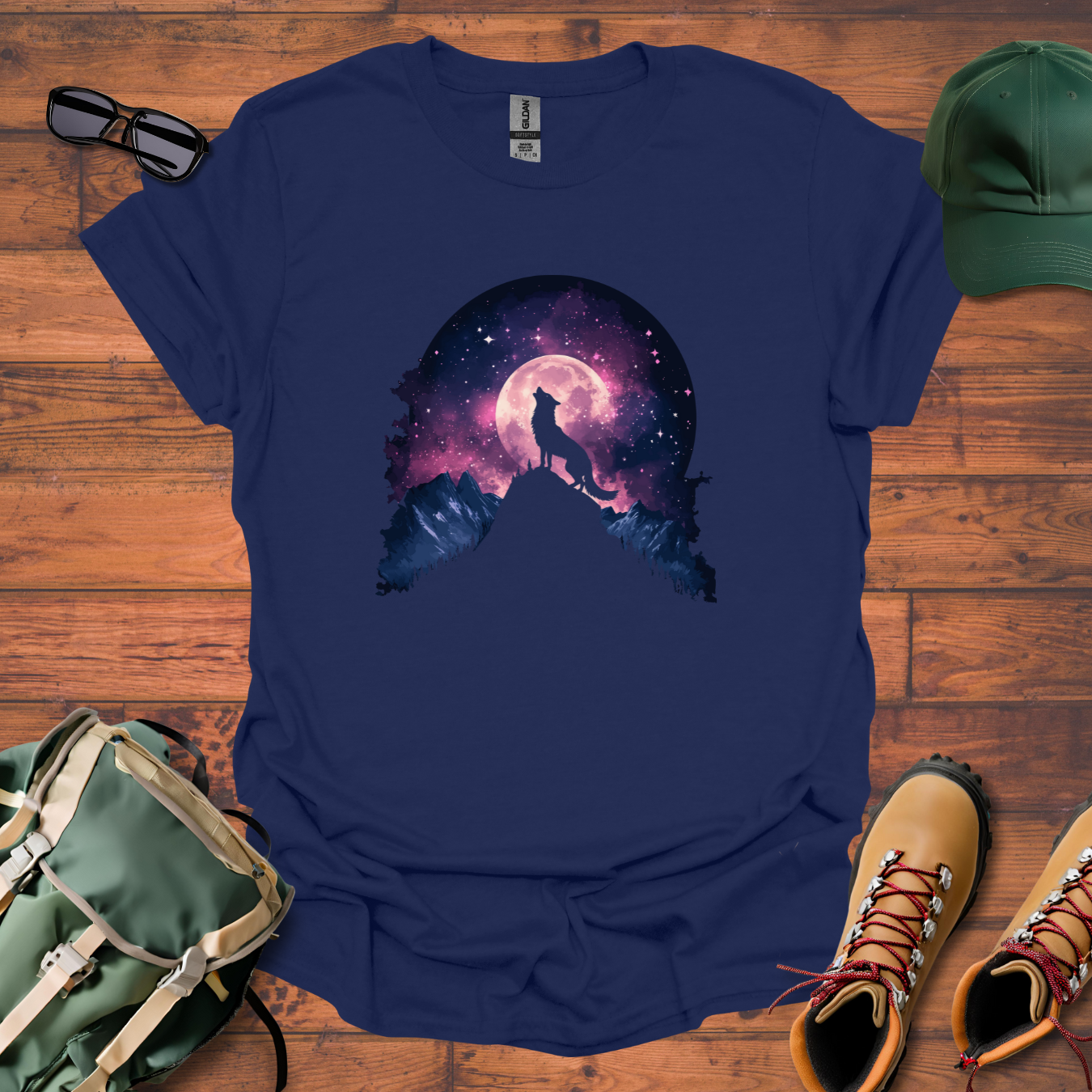 Wolf Mountain Tee - Unisex Softstyle T-Shirt