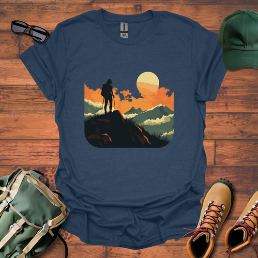 Woman Hiking Sun Tee - Unisex Softstyle T-Shirt