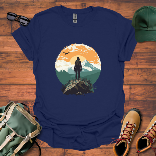Woman Hiking Sun 3 Tee - Unisex Softstyle T-Shirt