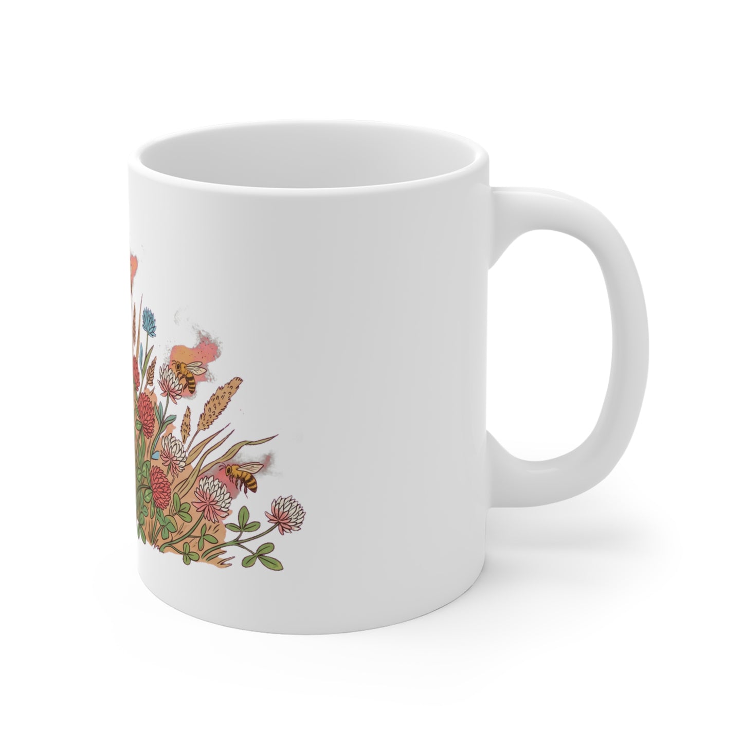 Sunflower & Coneflower Bee Meadow - Mug 11oz