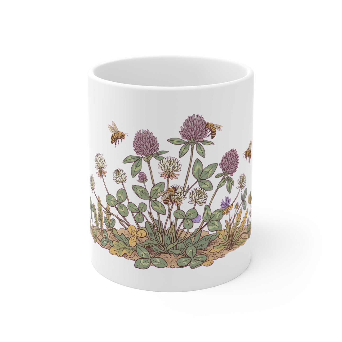 Red Clover & Honey Bee Garden - Mug 11oz