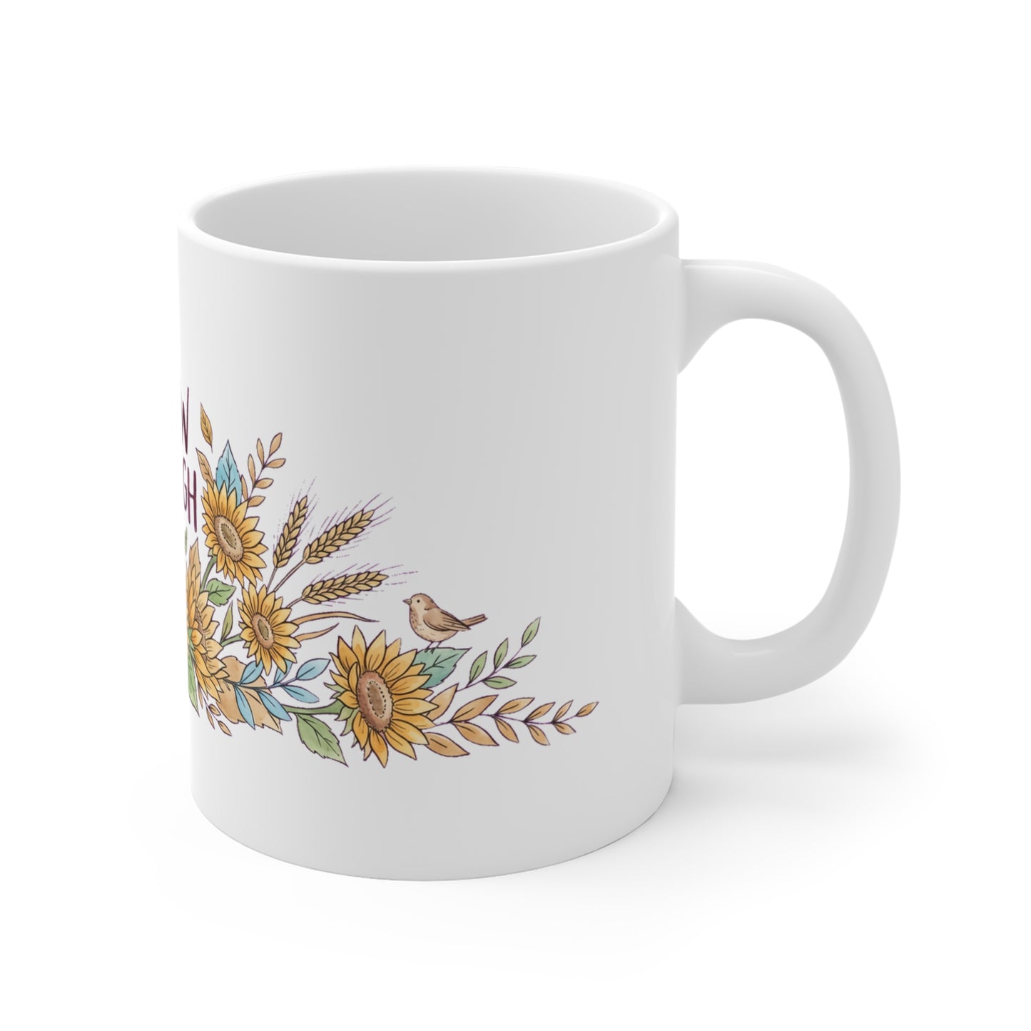 Original hand-drawn designs inspired by nature and the outdoors, from Evergreen Tees. The Inspirational Floral 07 design, made to order by Evergreen Tees.