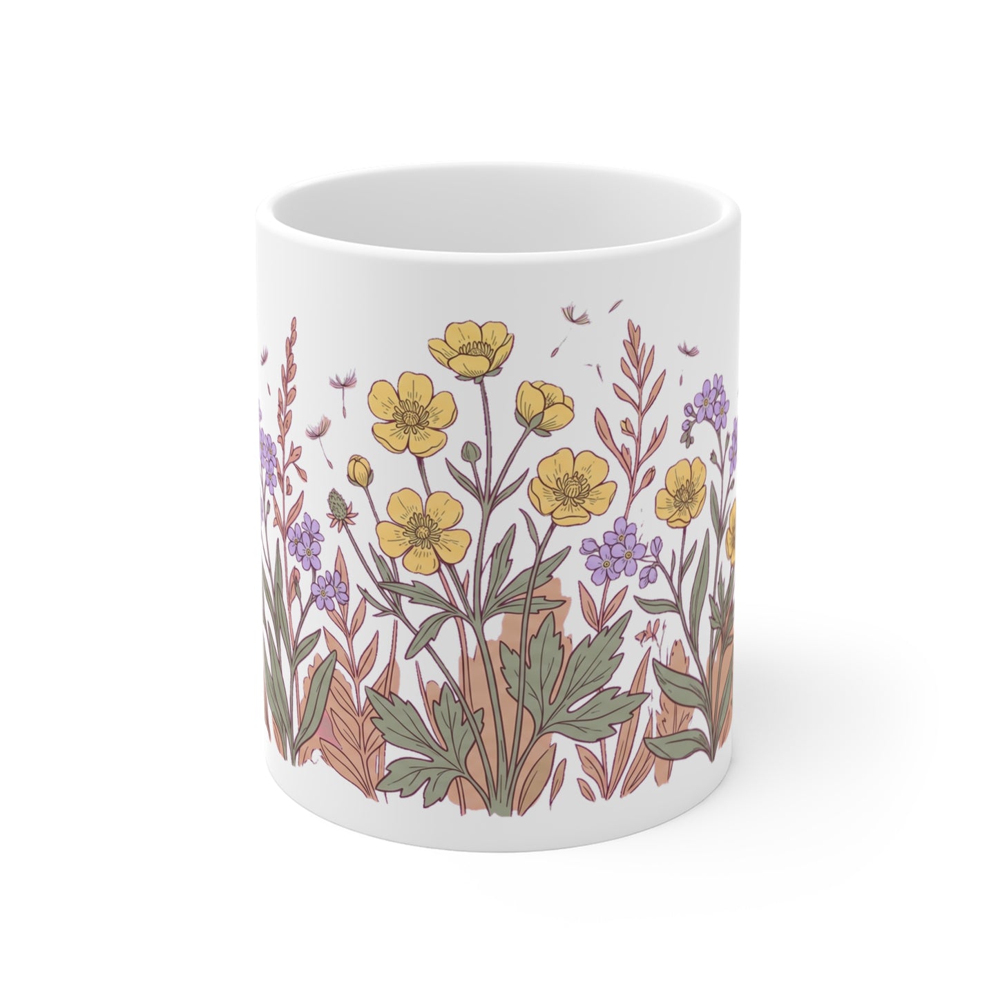 Buttercup & Forget-Me-Not Meadow - Mug 11oz