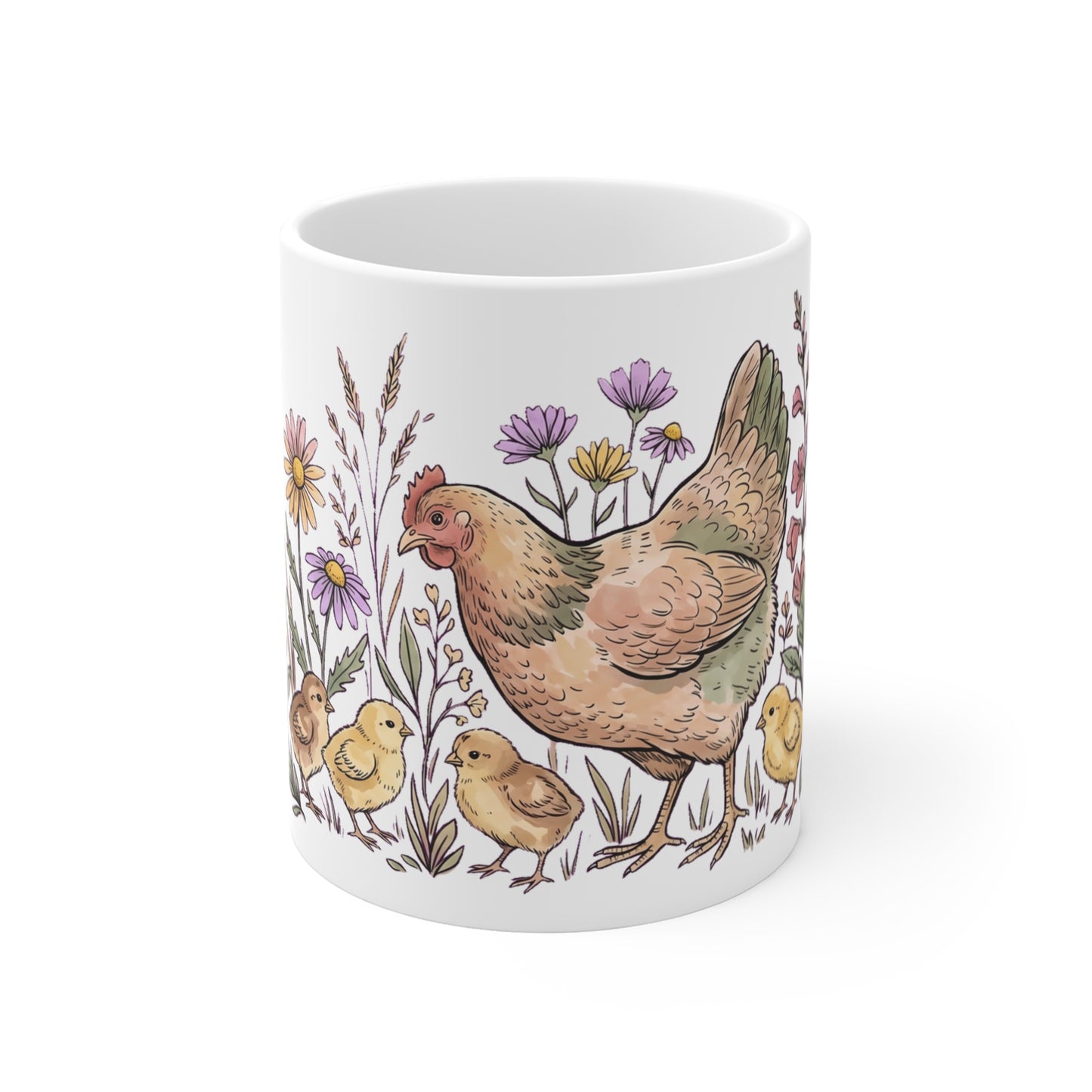 Hen & Chicks Daisy Meadow - Mug 11oz