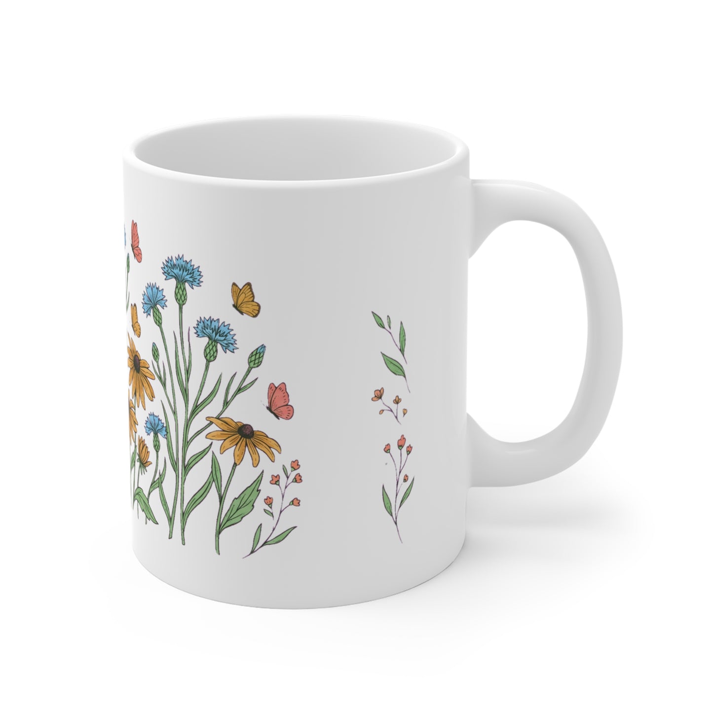 Black-Eyed Susan & Cornflower Meadow - Mug 11oz