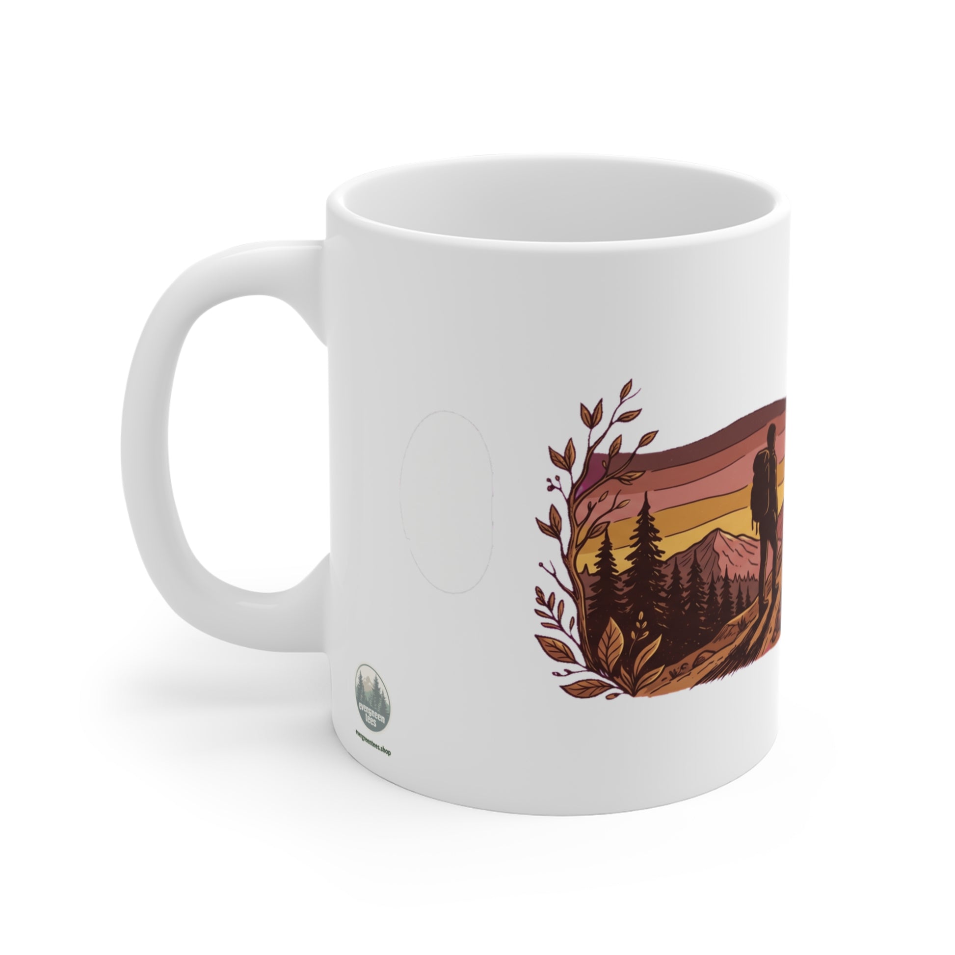 Discover nature graphic apparel inspired by forests, mountains, and outdoor adventure. Printed on demand just for you. The Ridgeline Sunset Hiker design,…