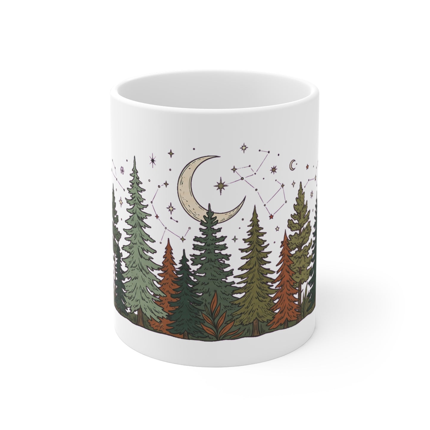 Discover nature graphic apparel inspired by forests, mountains, and outdoor adventure. Printed on demand just for you. The Celestial Pine Forest Night design,…