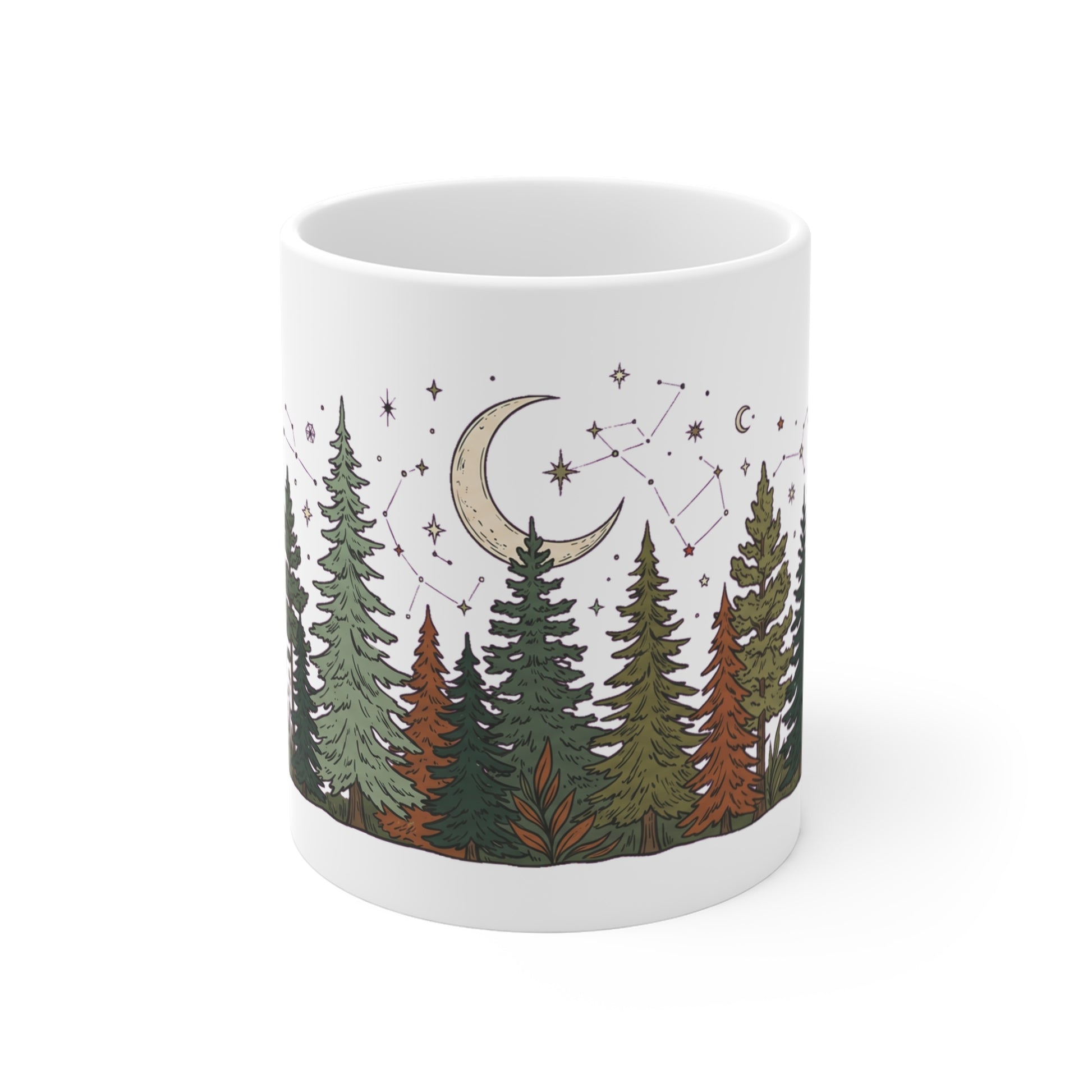 Discover nature graphic apparel inspired by forests, mountains, and outdoor adventure. Printed on demand just for you. The Celestial Pine Forest Night design,…