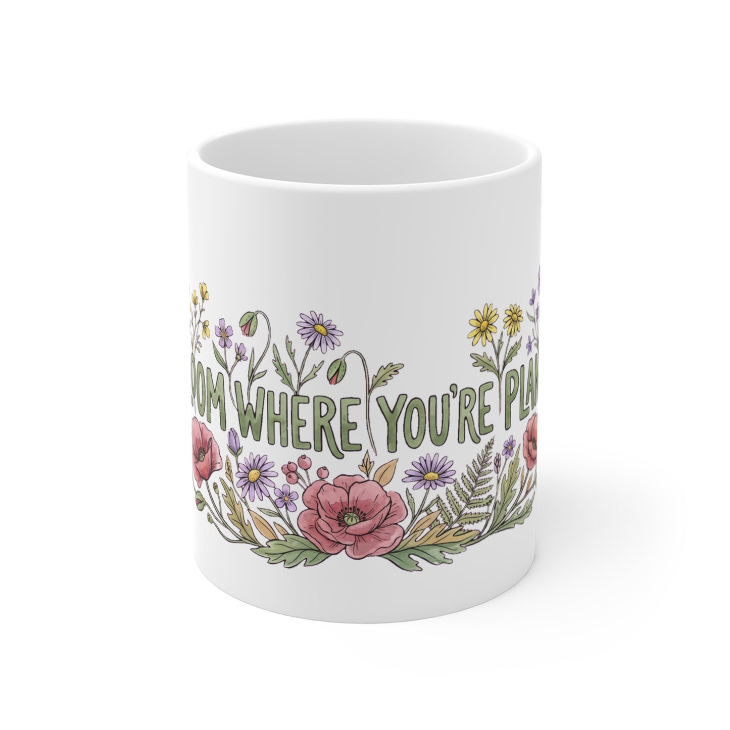 Original hand-drawn designs inspired by nature and the outdoors, from Evergreen Tees. The Bloom Where You're Planted Poppy & Wildflower Meadow design, made to…