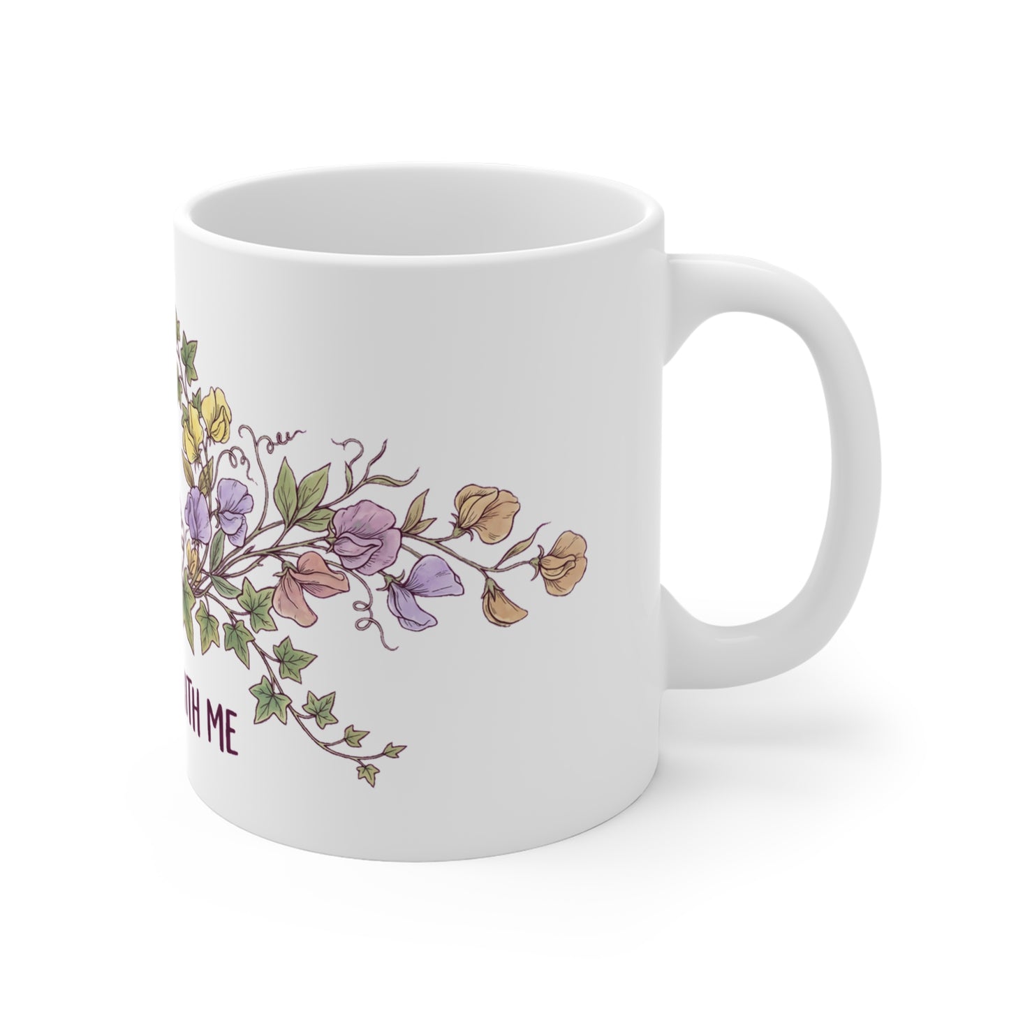 Sweet Pea Vine Grow Old With Me - Mug 11oz