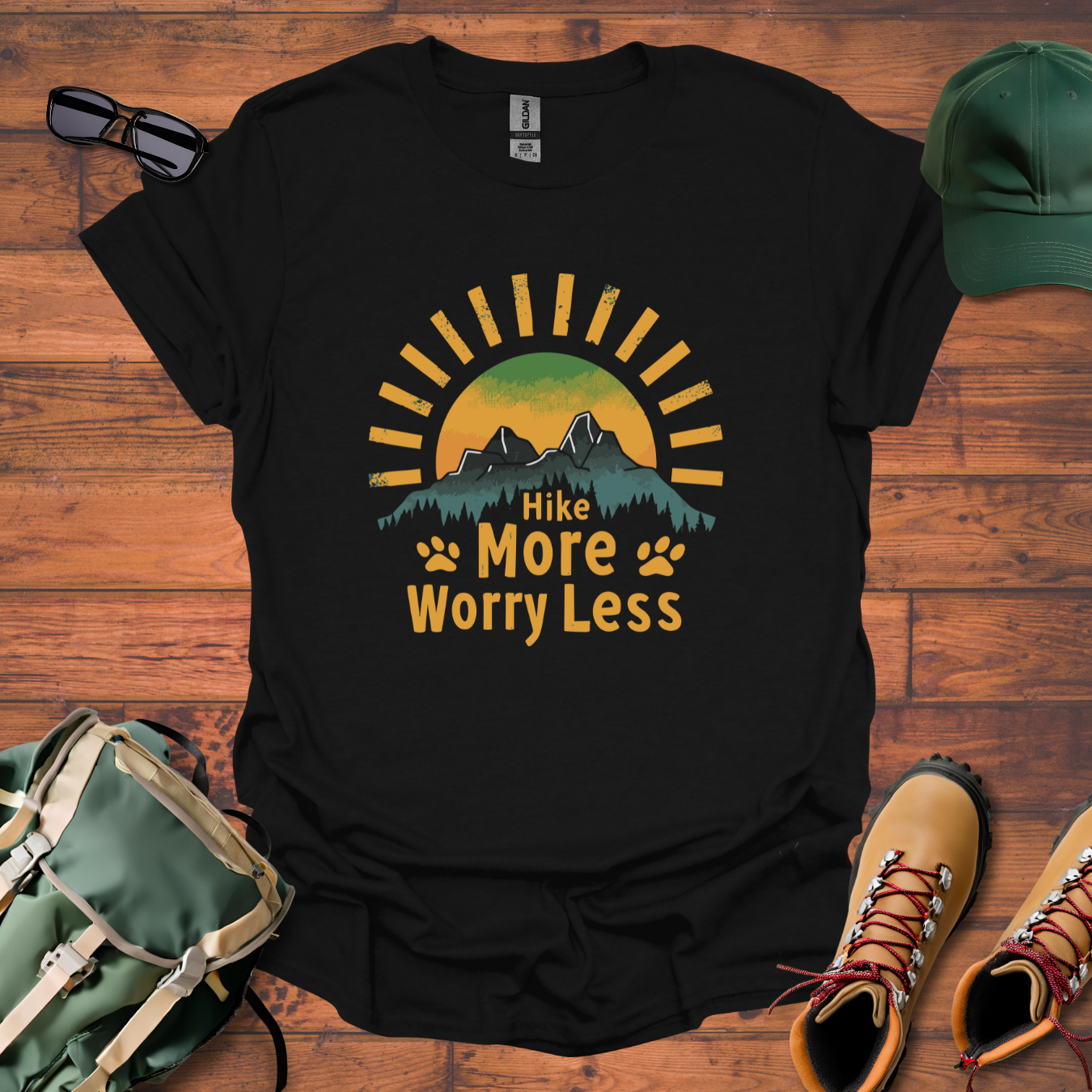 Sun Hike More Paw Tee - Unisex Softstyle T-Shirt