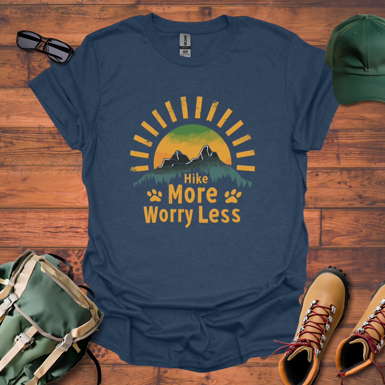 Sun Hike More Paw Tee - Unisex Softstyle T-Shirt