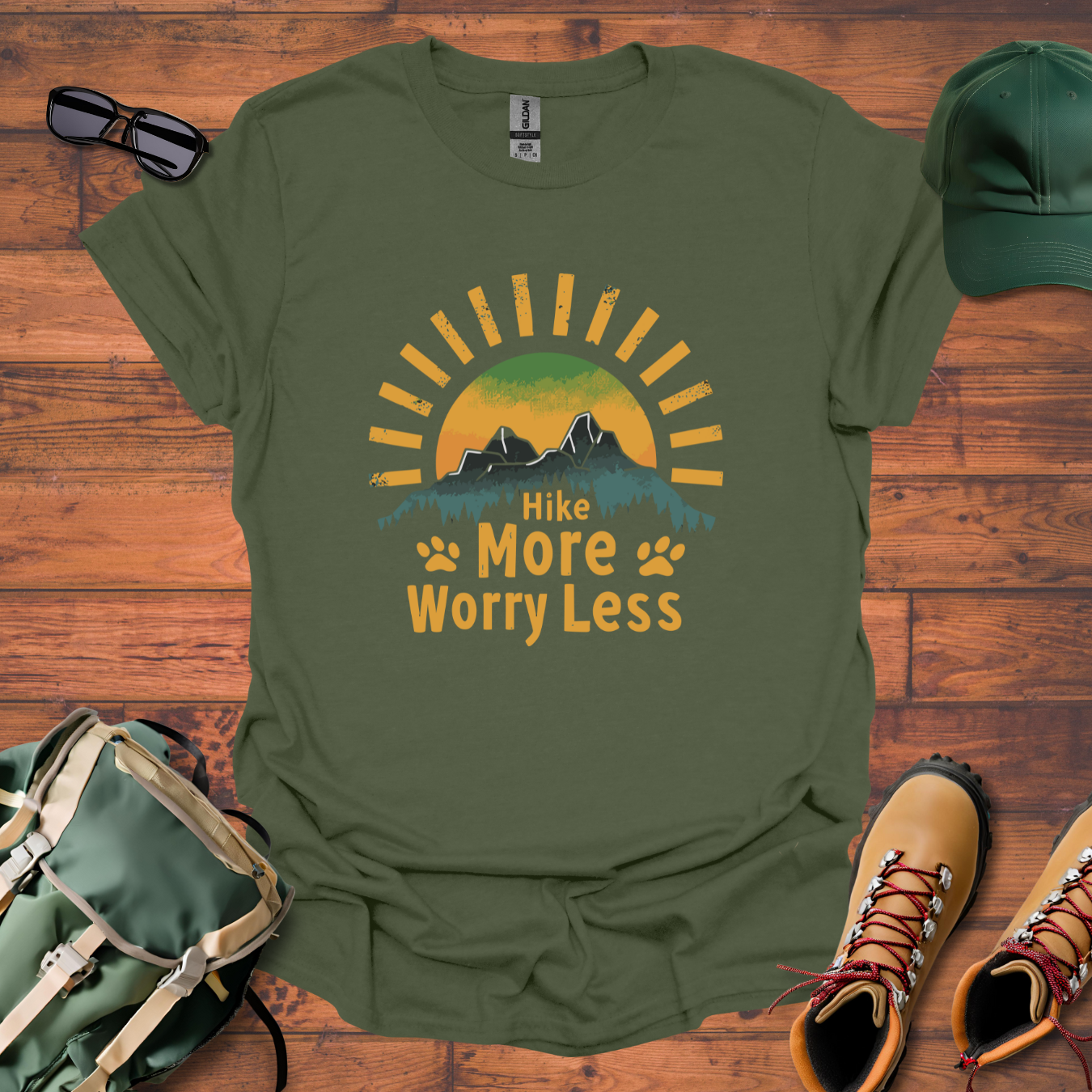 Sun Hike More Paw Tee - Unisex Softstyle T-Shirt