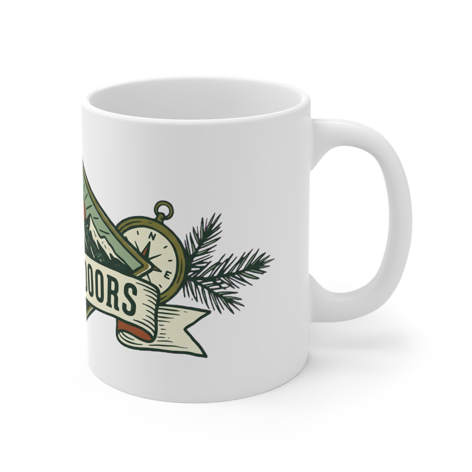 Original hand-drawn designs inspired by nature and the outdoors, from Evergreen Tees. The Est. Outdoors Mountain Badge design, made to order by Evergreen Tees.