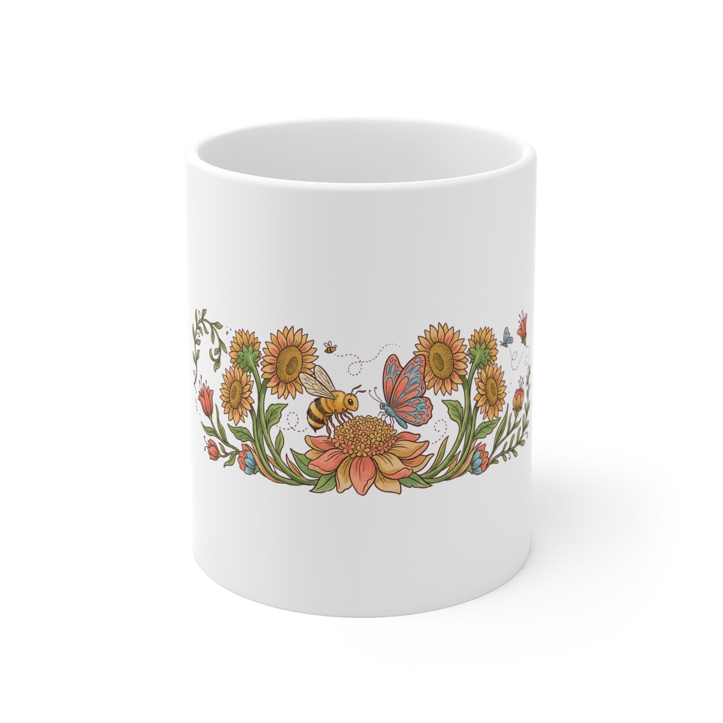 Bee Garden Wrap 05 - Mug 11oz