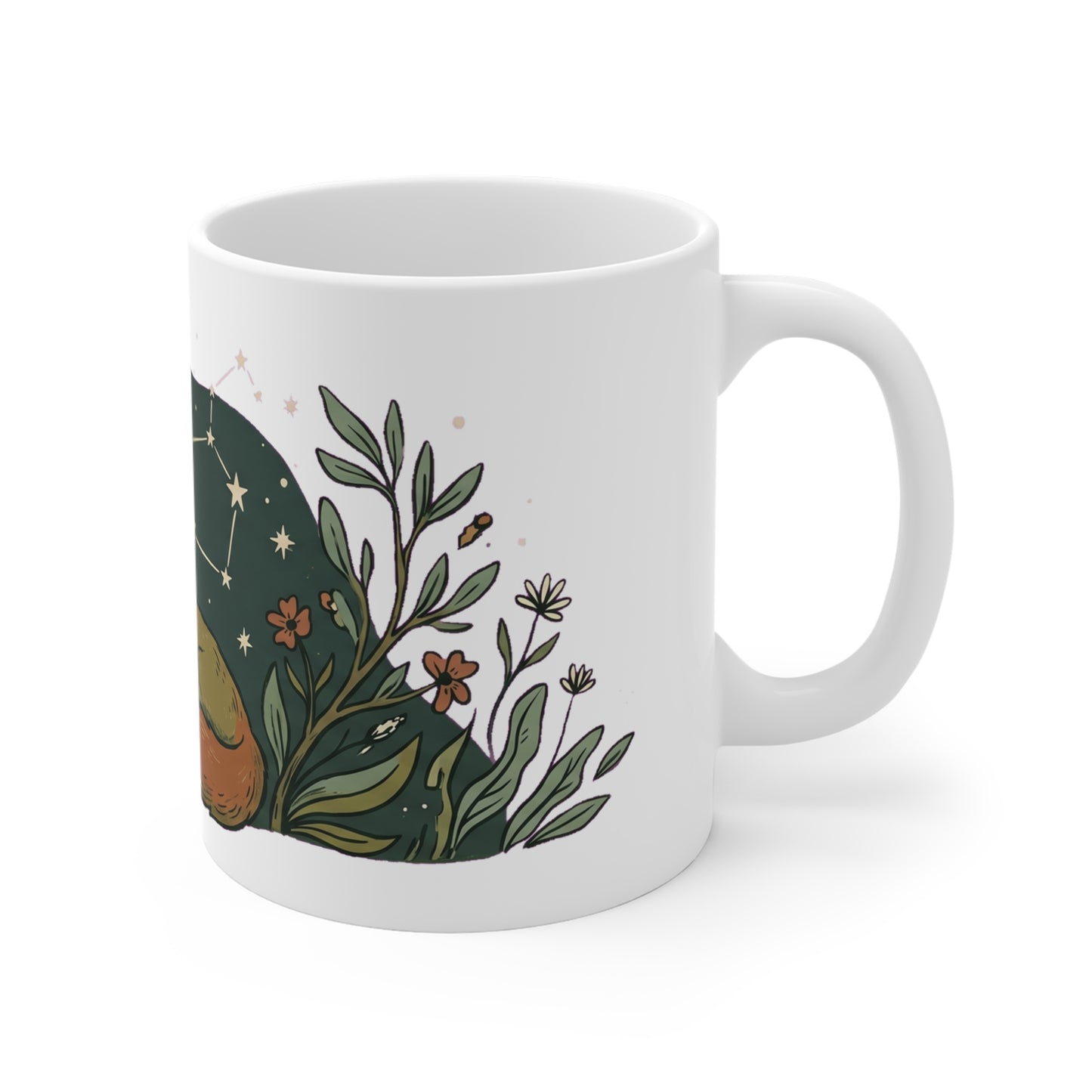 Sleeping Fox Under Stars - Mug 11oz