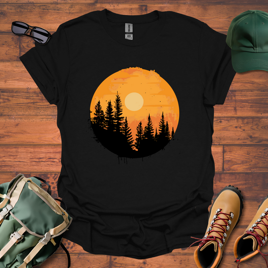 Sun Tree Clouds Tee - Unisex Softstyle T-Shirt