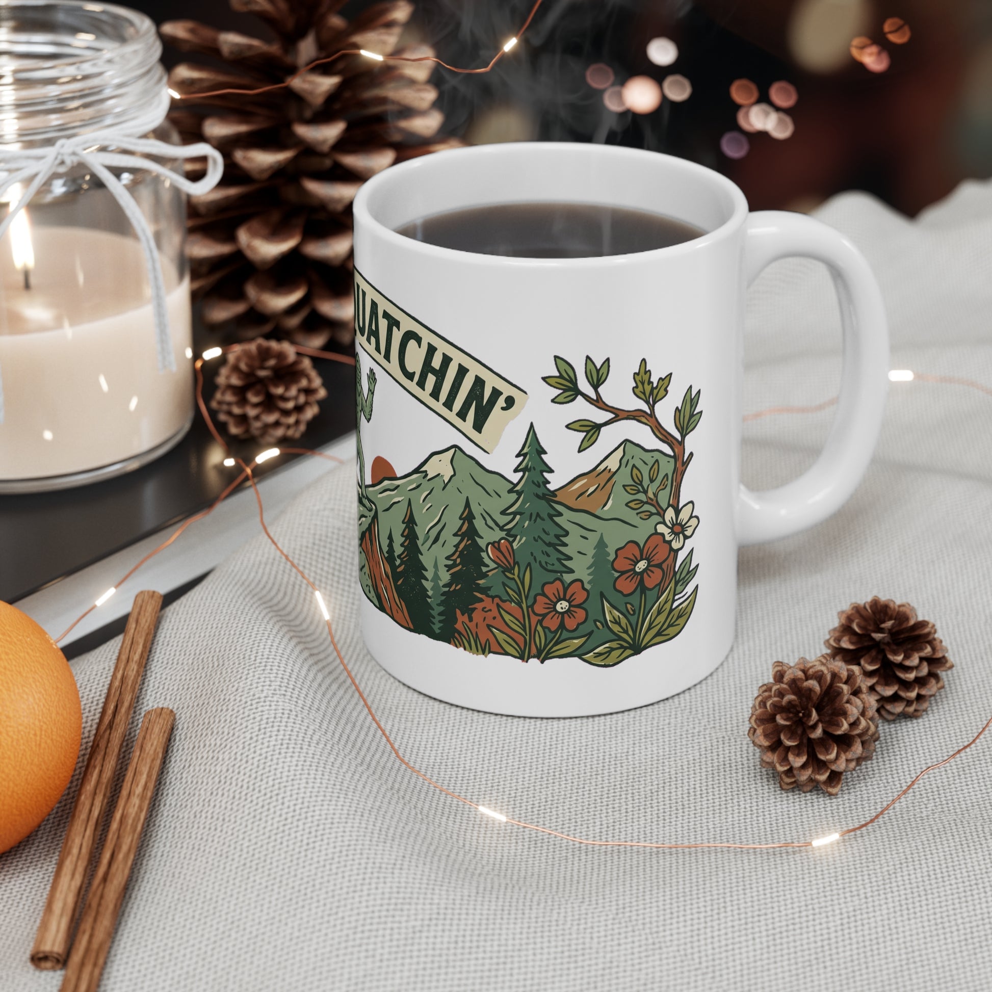 Original hand-drawn designs inspired by nature and the outdoors, from Evergreen Tees. The Cryptid Trail 04 design, made to order by Evergreen Tees.