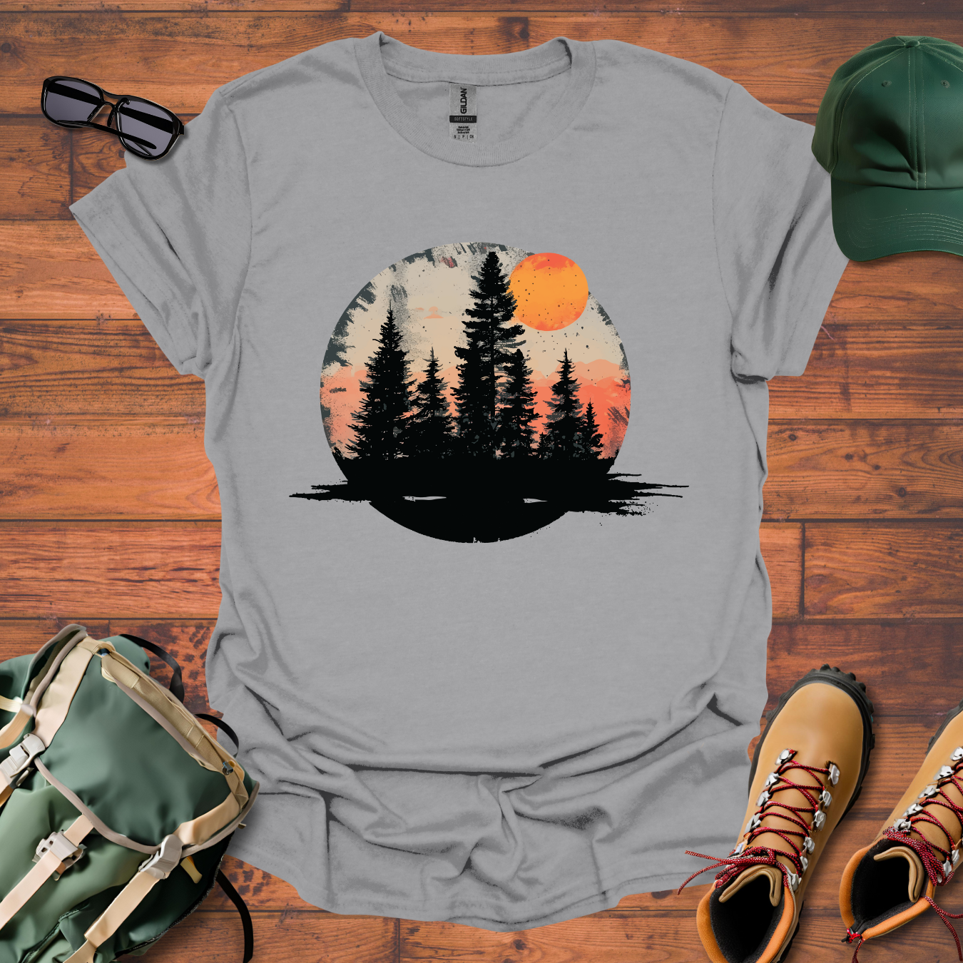 Sun Tree Snow Tee - Unisex Softstyle T-Shirt