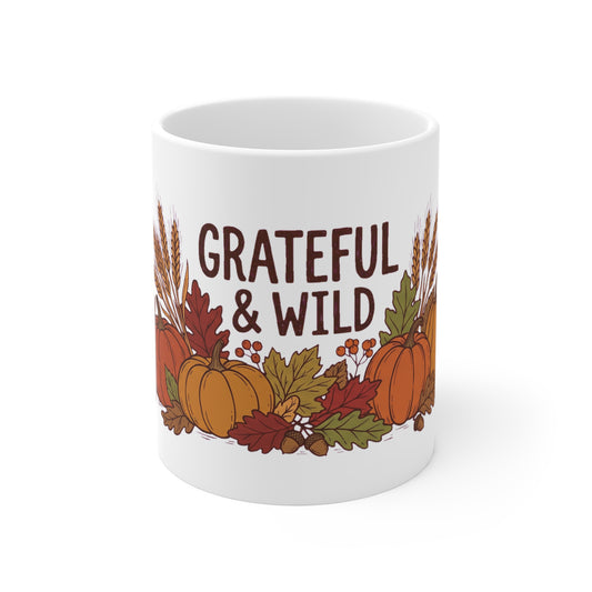 Grateful & Wild Harvest Pumpkins - Mug 11oz
