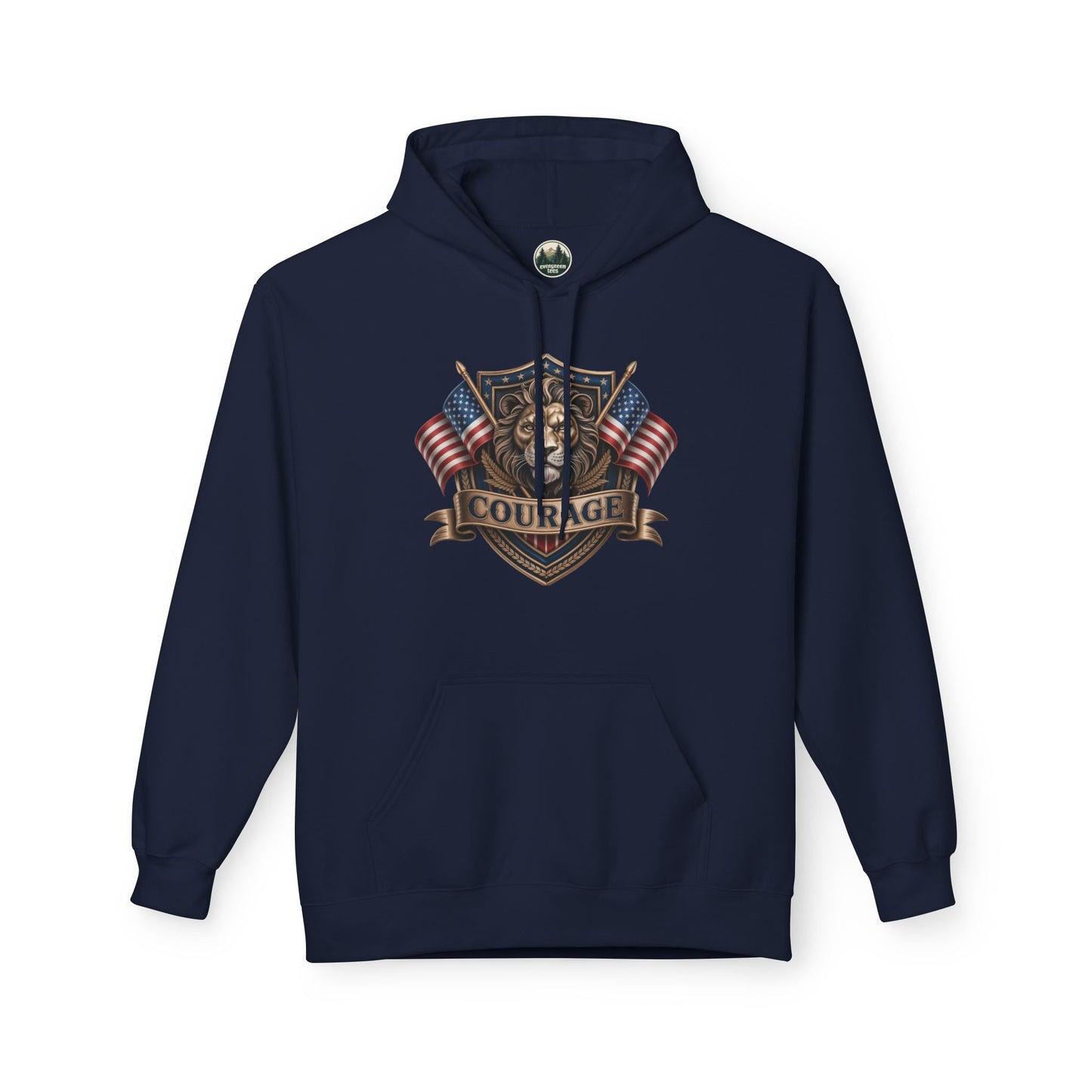 Courage Lion - Unisex Midweight Softstyle Fleece Hoodie