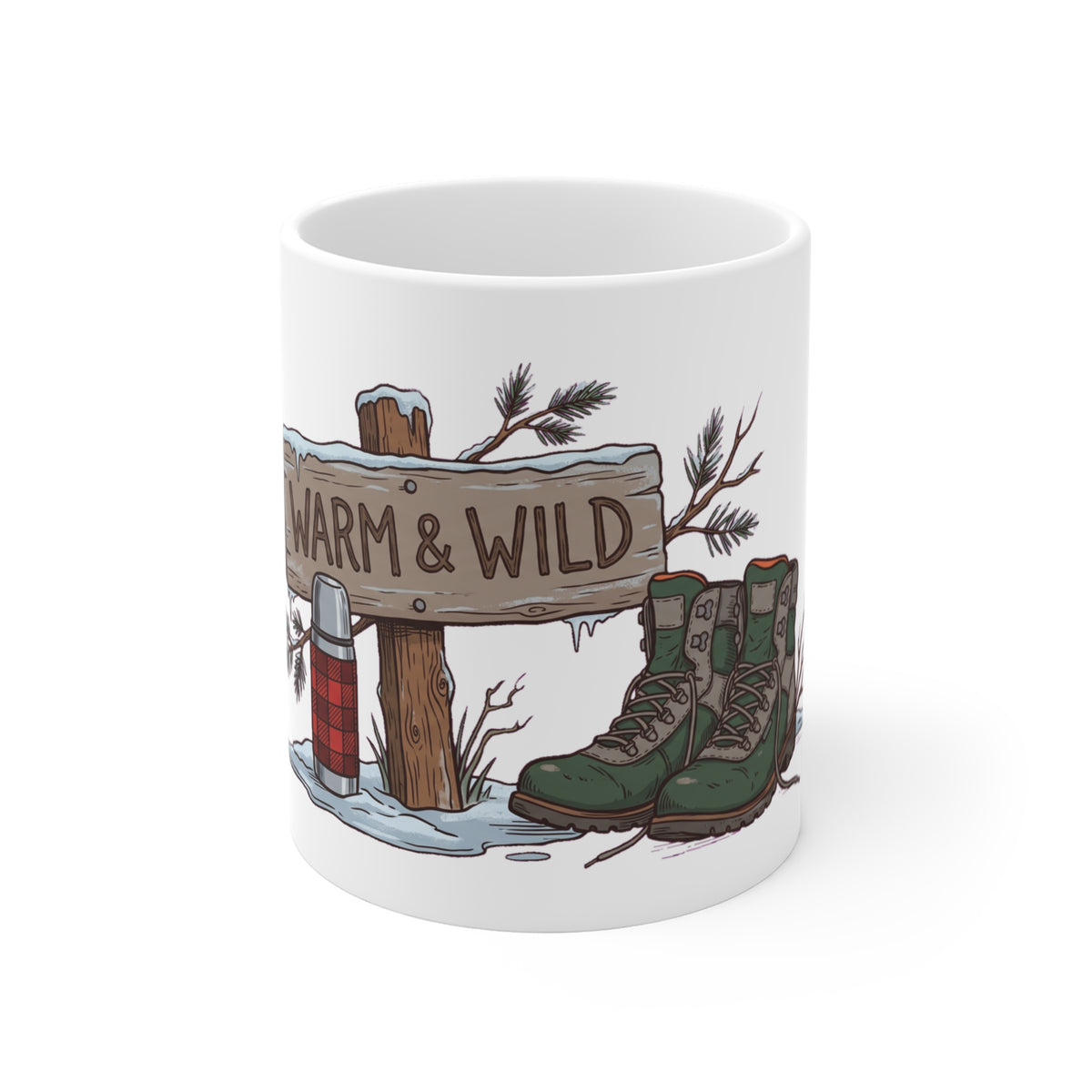 Warm & Wild Trail Sign - Mug 11oz